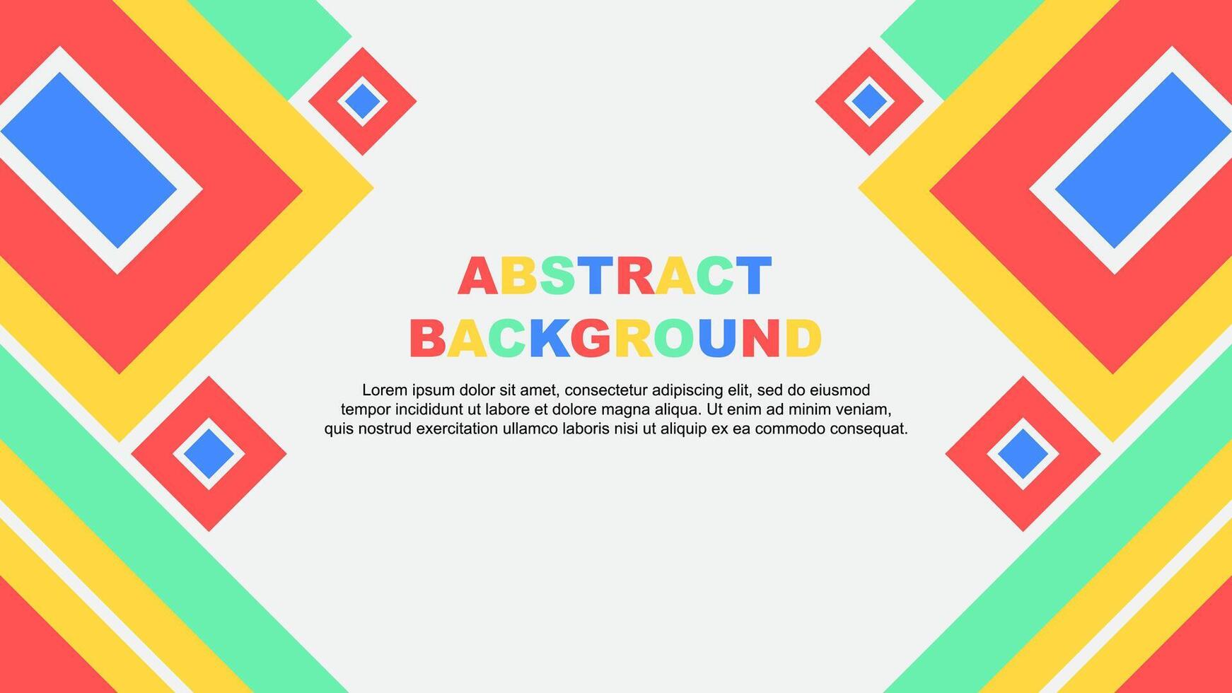 Abstract Background Design Template. Abstract Banner Wallpaper Illustration. Abstract Colorful Rainbow Cartoon vector