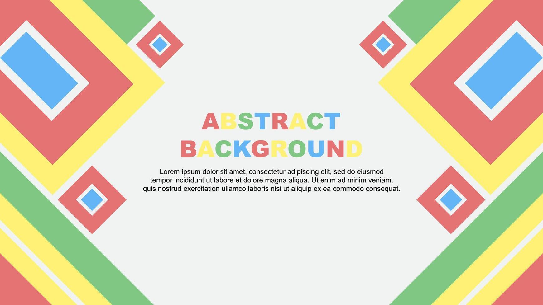 Abstract Colorful Background Design Template. Abstract Banner Wallpaper Illustration. Abstract Colorful Rainbow Cartoon vector