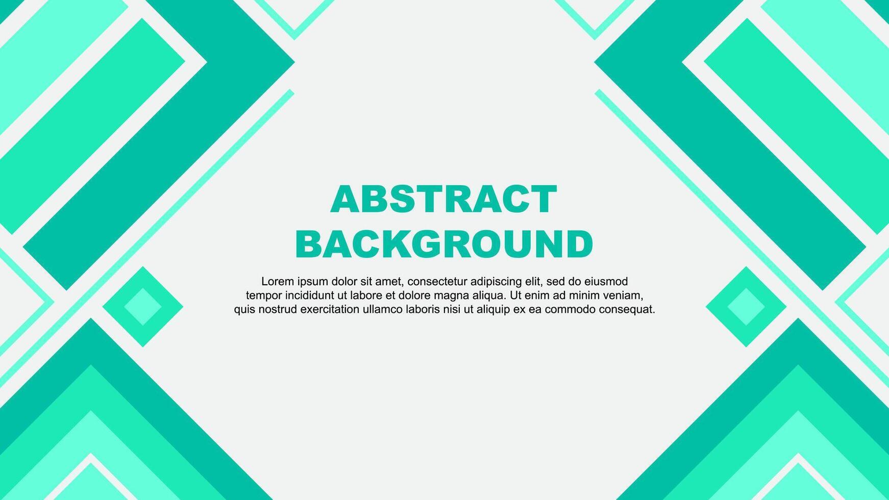 Abstract Background Design Template. Abstract Banner Wallpaper Illustration. Abstract Teal Green Flag vector