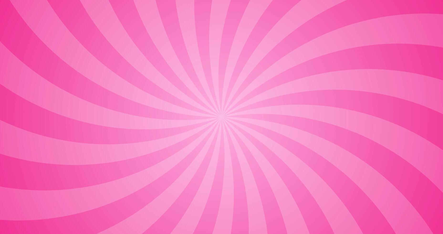 Simple Gradient Abstract Pink Radial Stripe Pattern In Blank Horizontal Plain Background vector