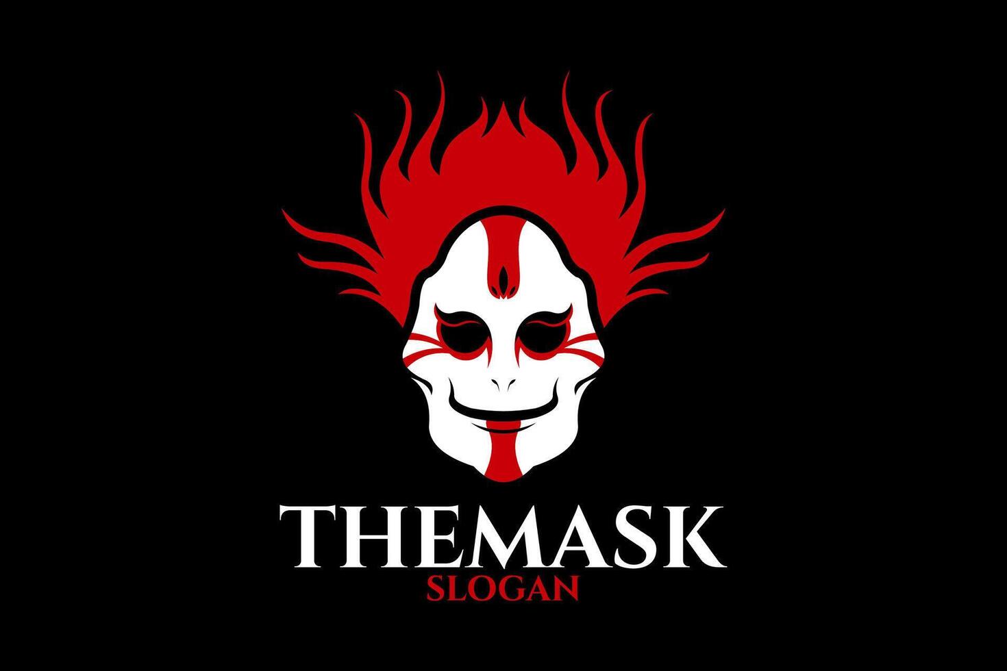 Red White Mask vector