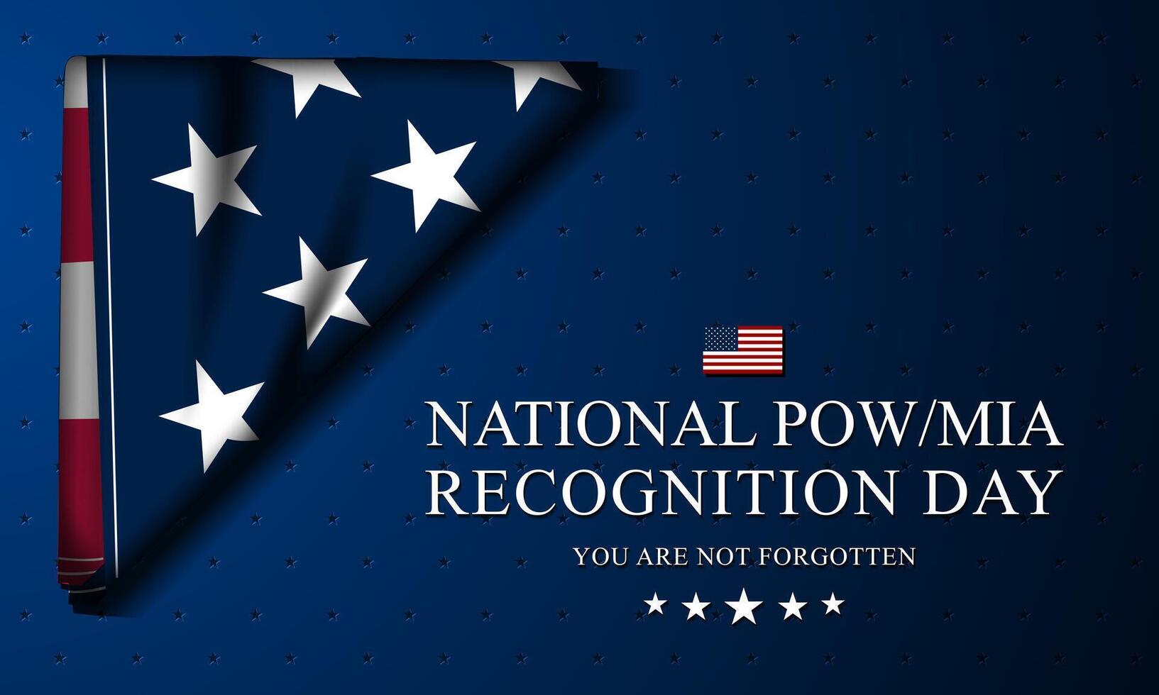 National POW MIA Recognition Day Background Illustration vector