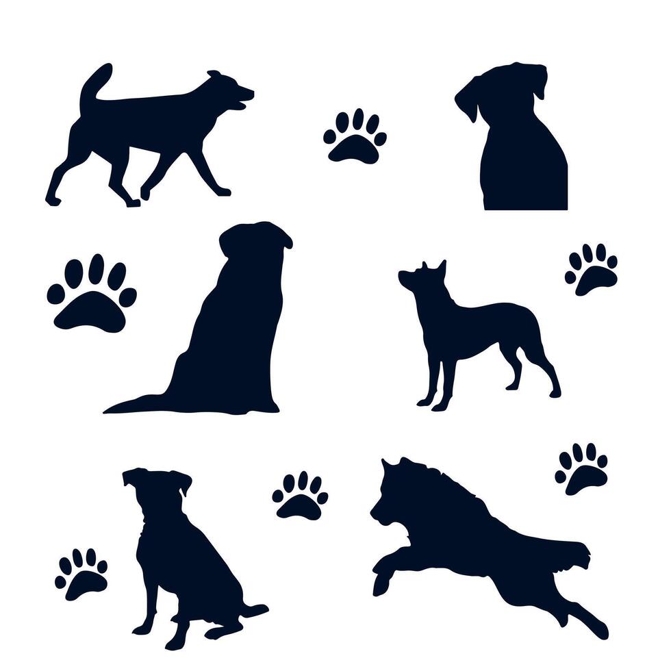 Dog - High Quality Logo - illustration ideal for T-shirt graphic Pro Set vector