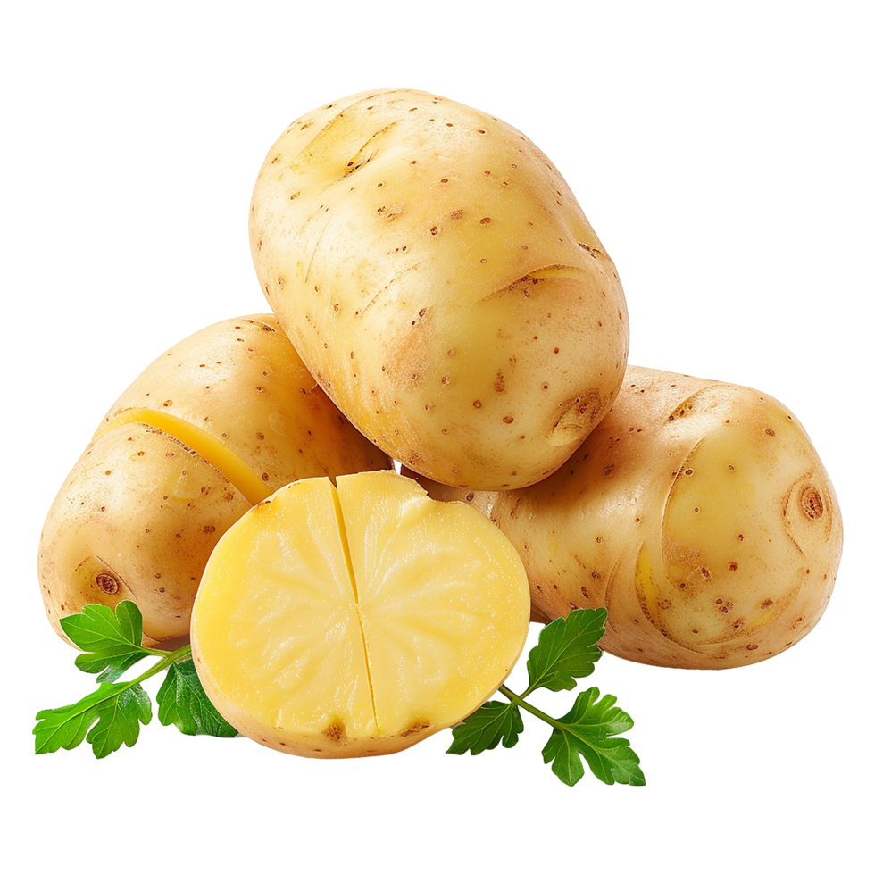 Potatos isolated on transparent background png
