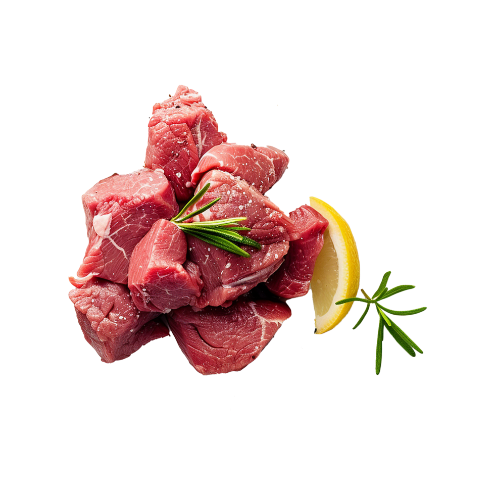 Raw beef meat isolated on transparent background png