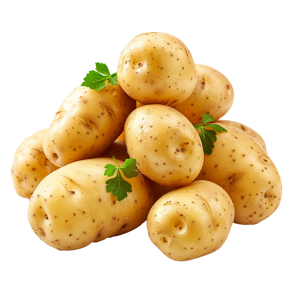 Potatos isolated on transparent background png
