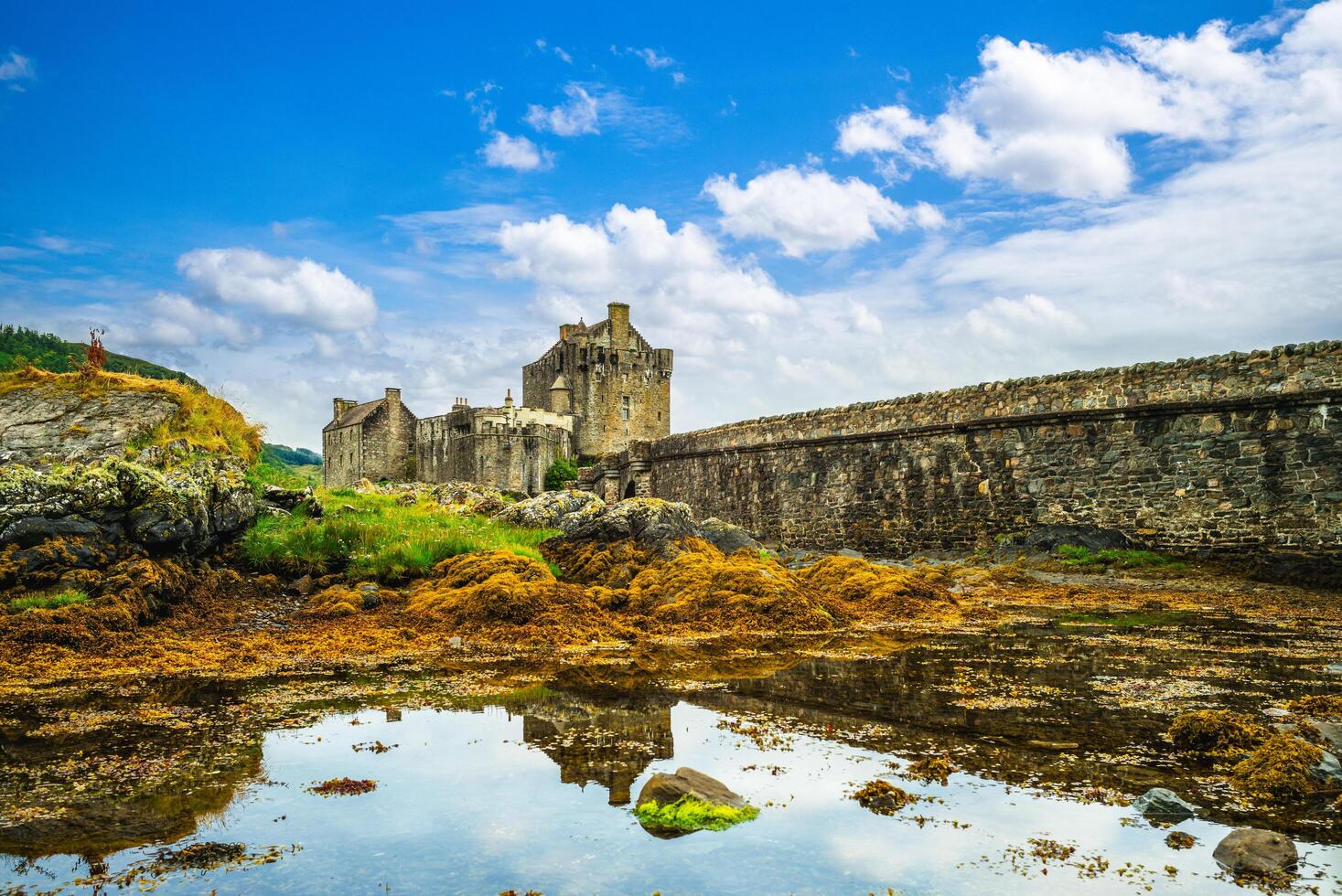 Eilean Donan Castle at western Highlands of Scotland, UK photo