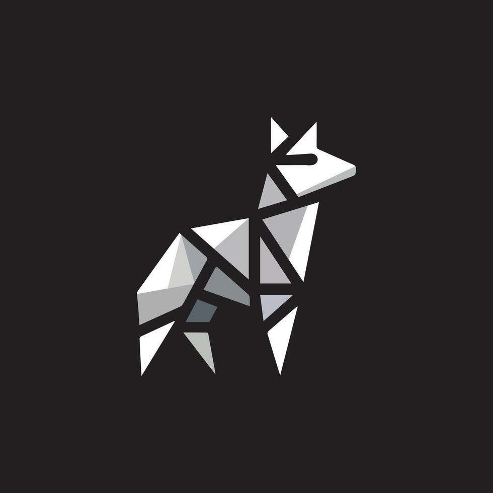 Geometric Animal Design Illustration vector