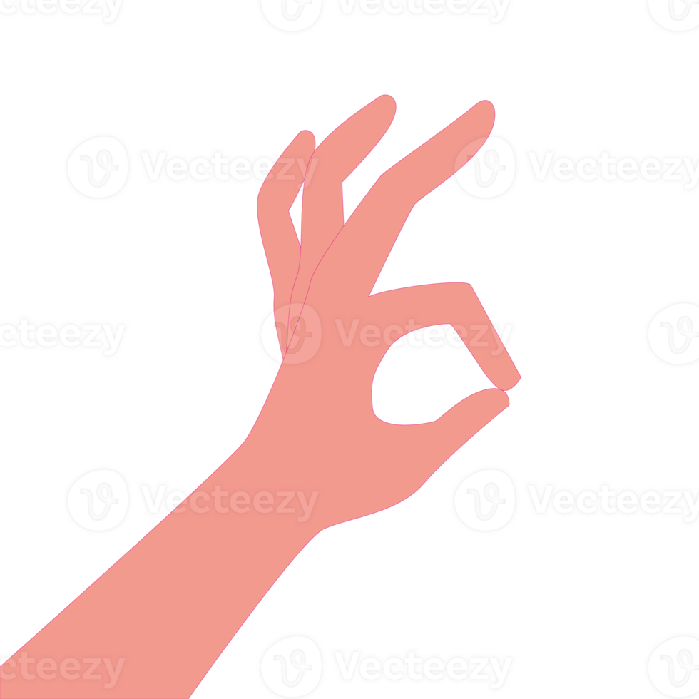 Gesture okay line icon, e commerce and marketing, best choice sign graphics png