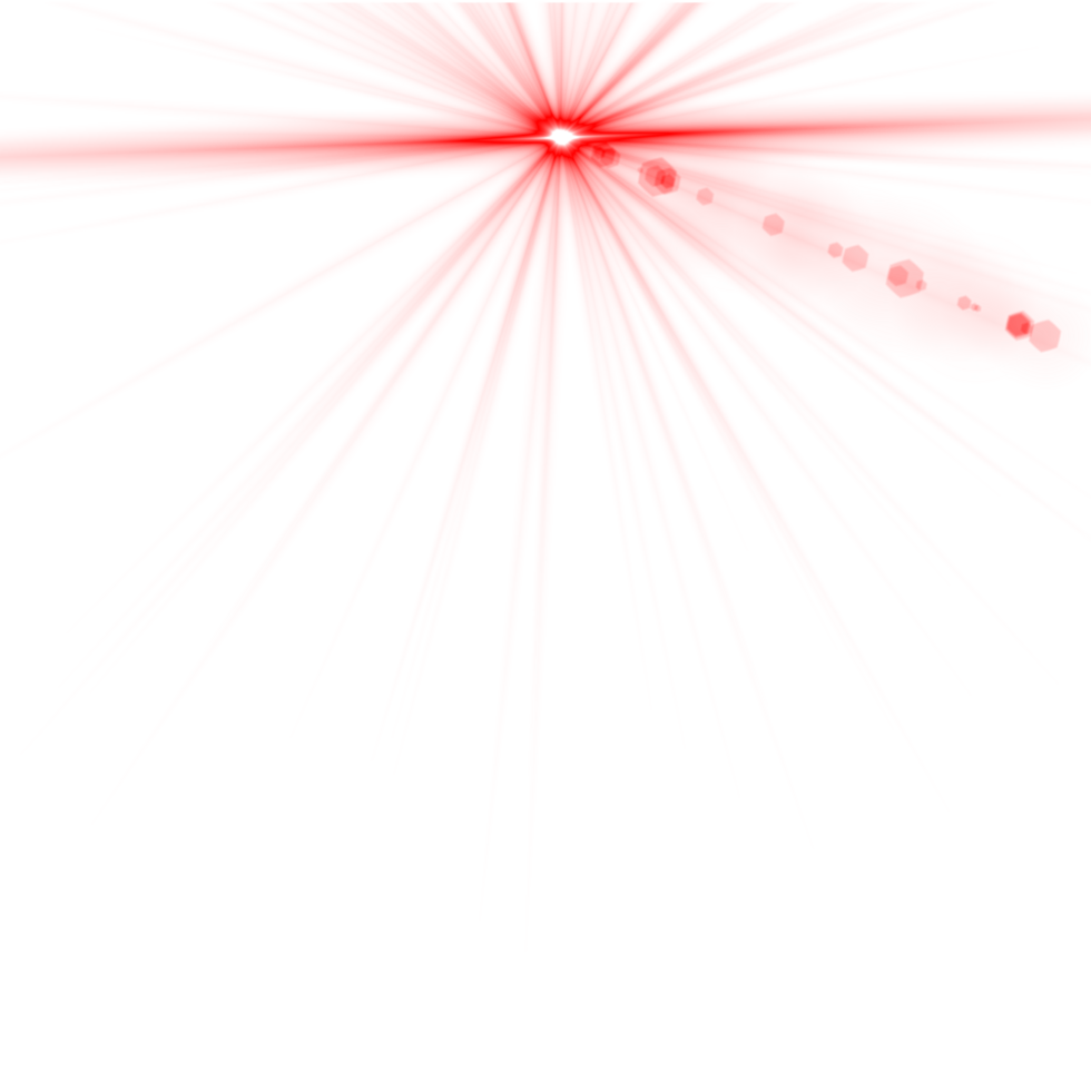 Red Optical Lens Flare Transparent Background png
