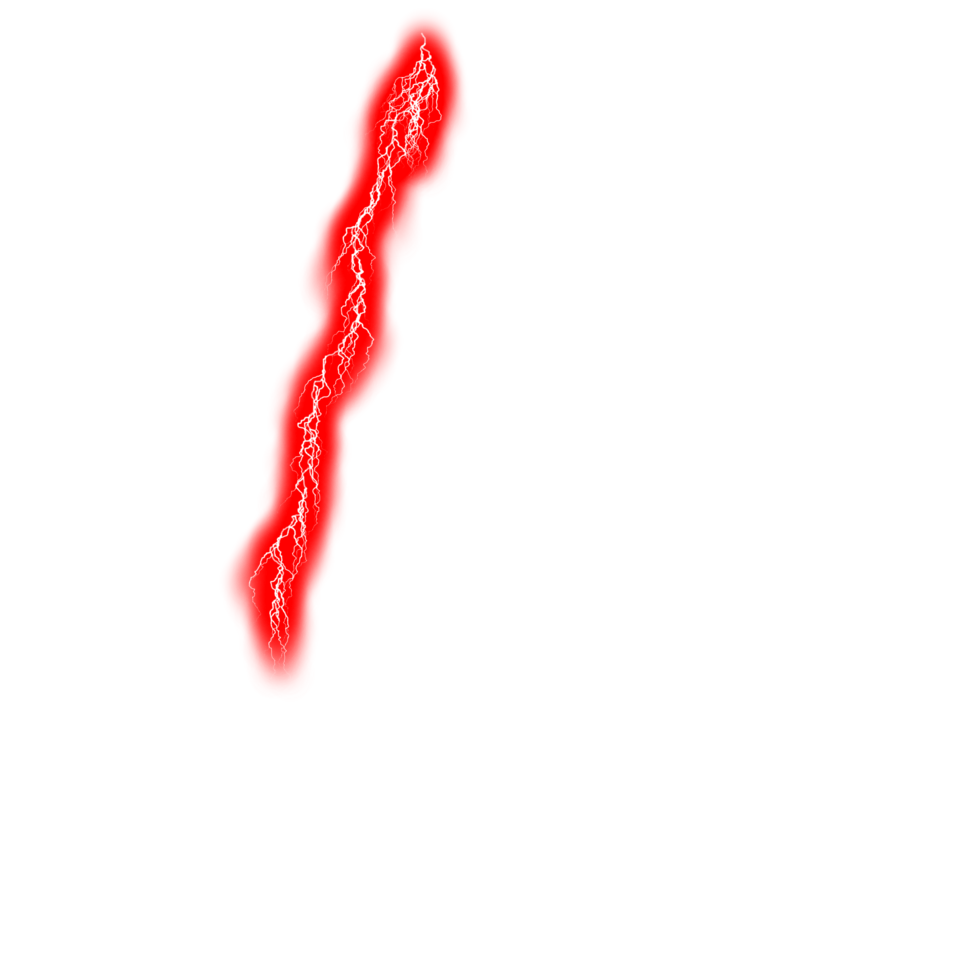 Red Lightning Thunder Bolt Storm Transparent background png