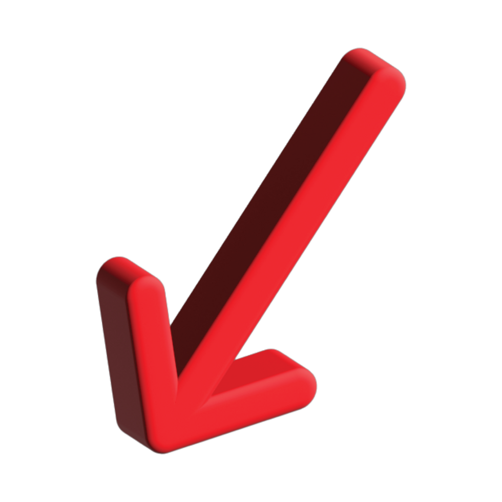 3d Red Arrow Transparent Background. 3D transparent arrow png
