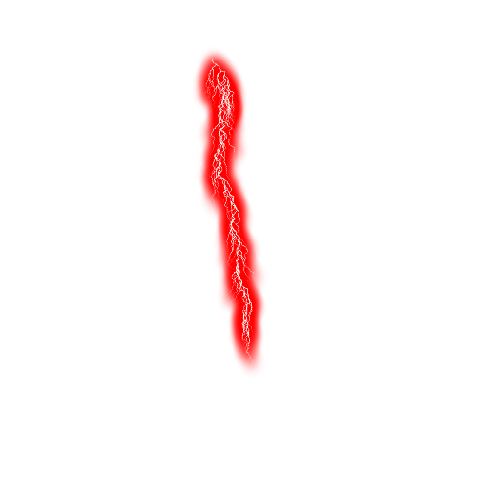 Red Lightning Thunder Bolt Storm Transparent background png