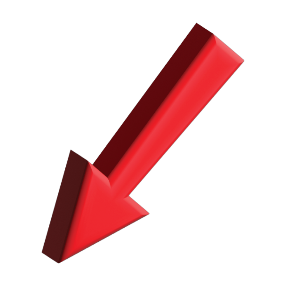 3d Red Arrow Transparent Background. 3D transparent arrow png