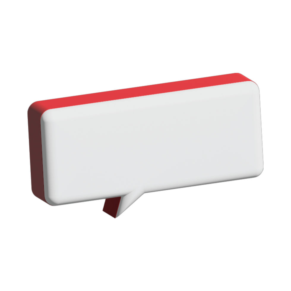 3D Speech bubble transparent background, transparent chat talking speech bubble png