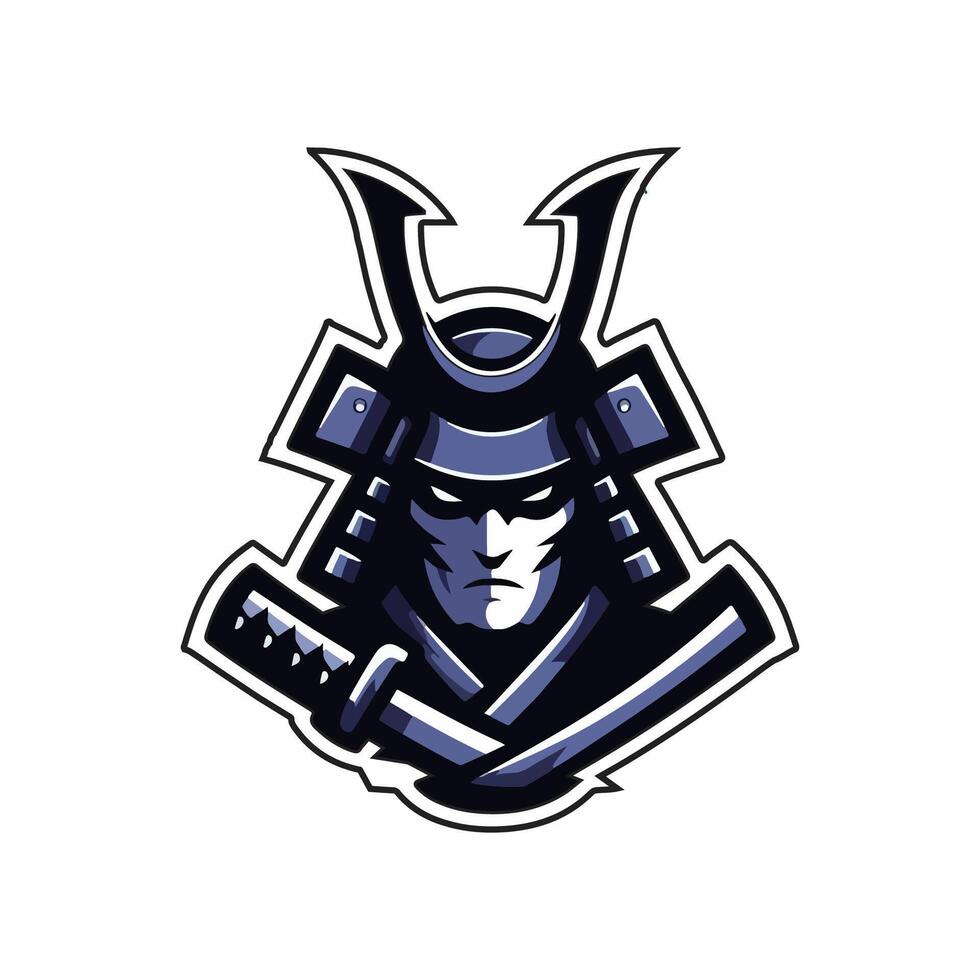 Samurai Mascot Design Logo vector