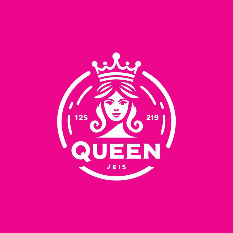 The Queen Logo Design vector