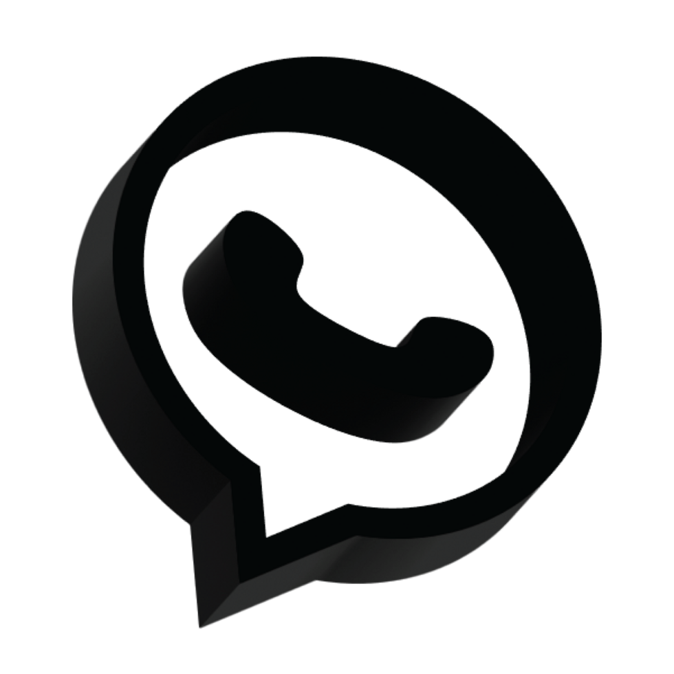 Whatsapp 3D icon logo transparent background png