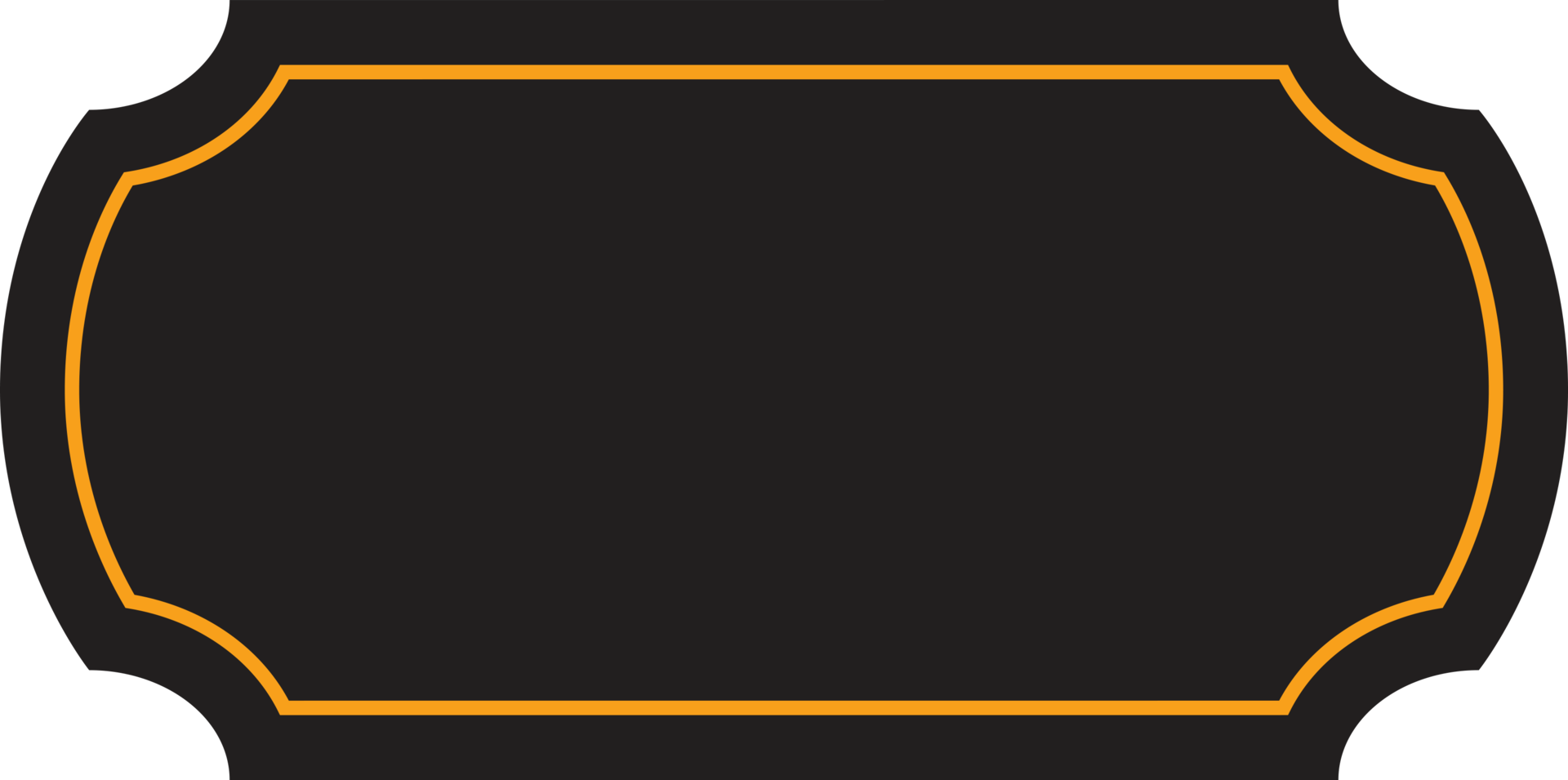 Vintage badged label element png