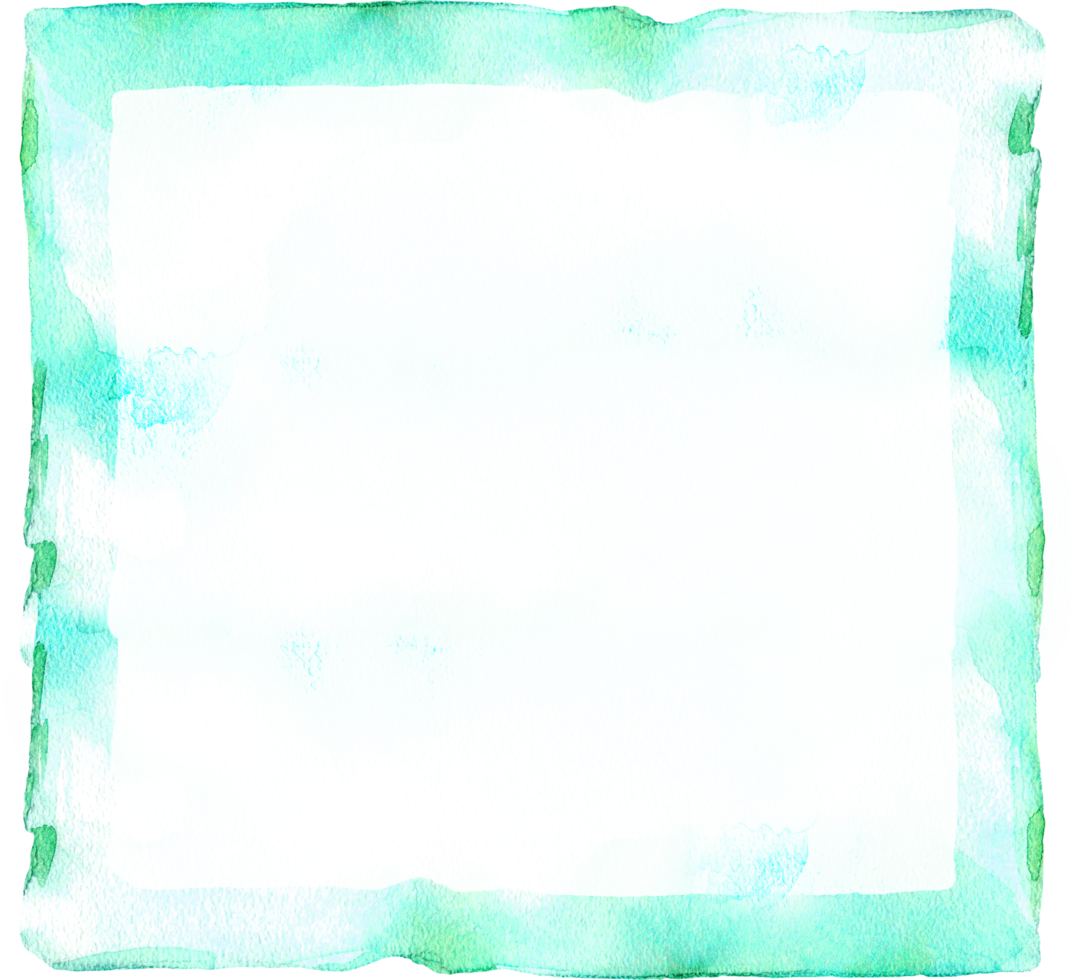 Watercolor abstract frame png