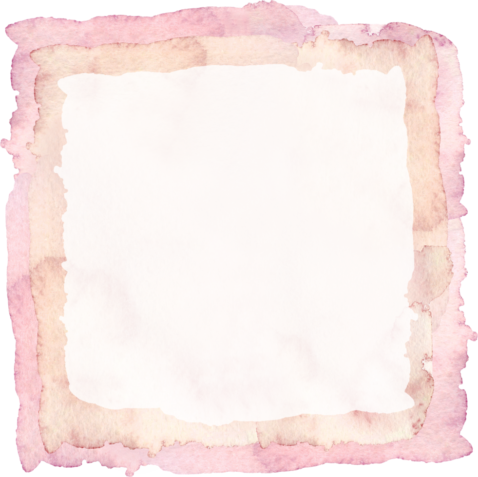 Watercolor abstract frame png