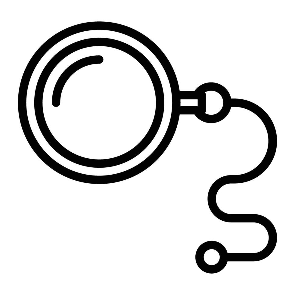 Monocle Line Icon Design vector