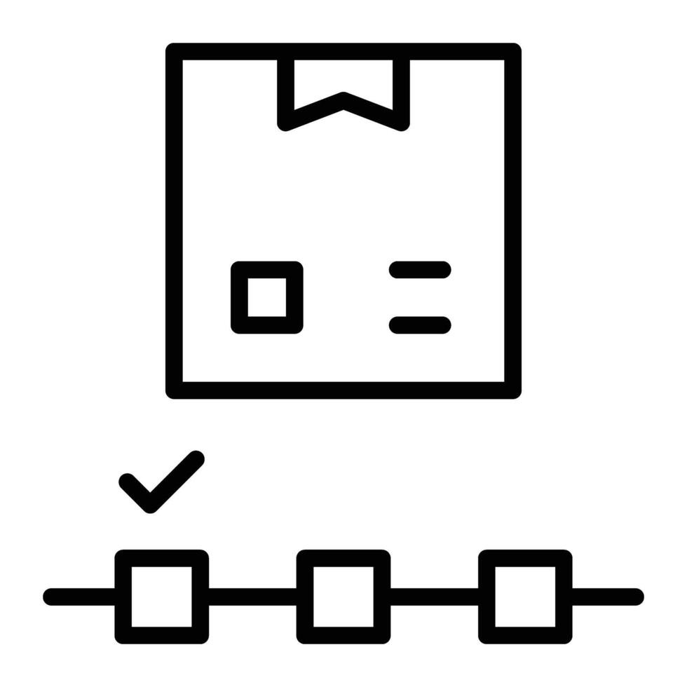 Tracking Line Icon Design vector
