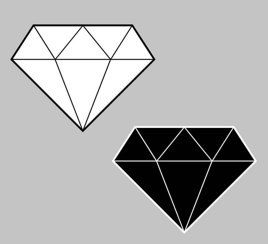 Brilliant, diamond line icon. linear style vector