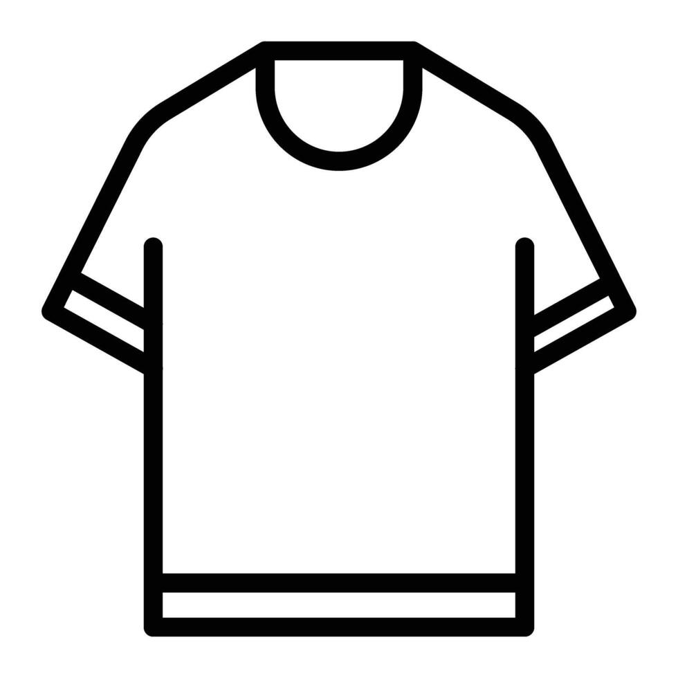 T Shirt Line Icon Design vector