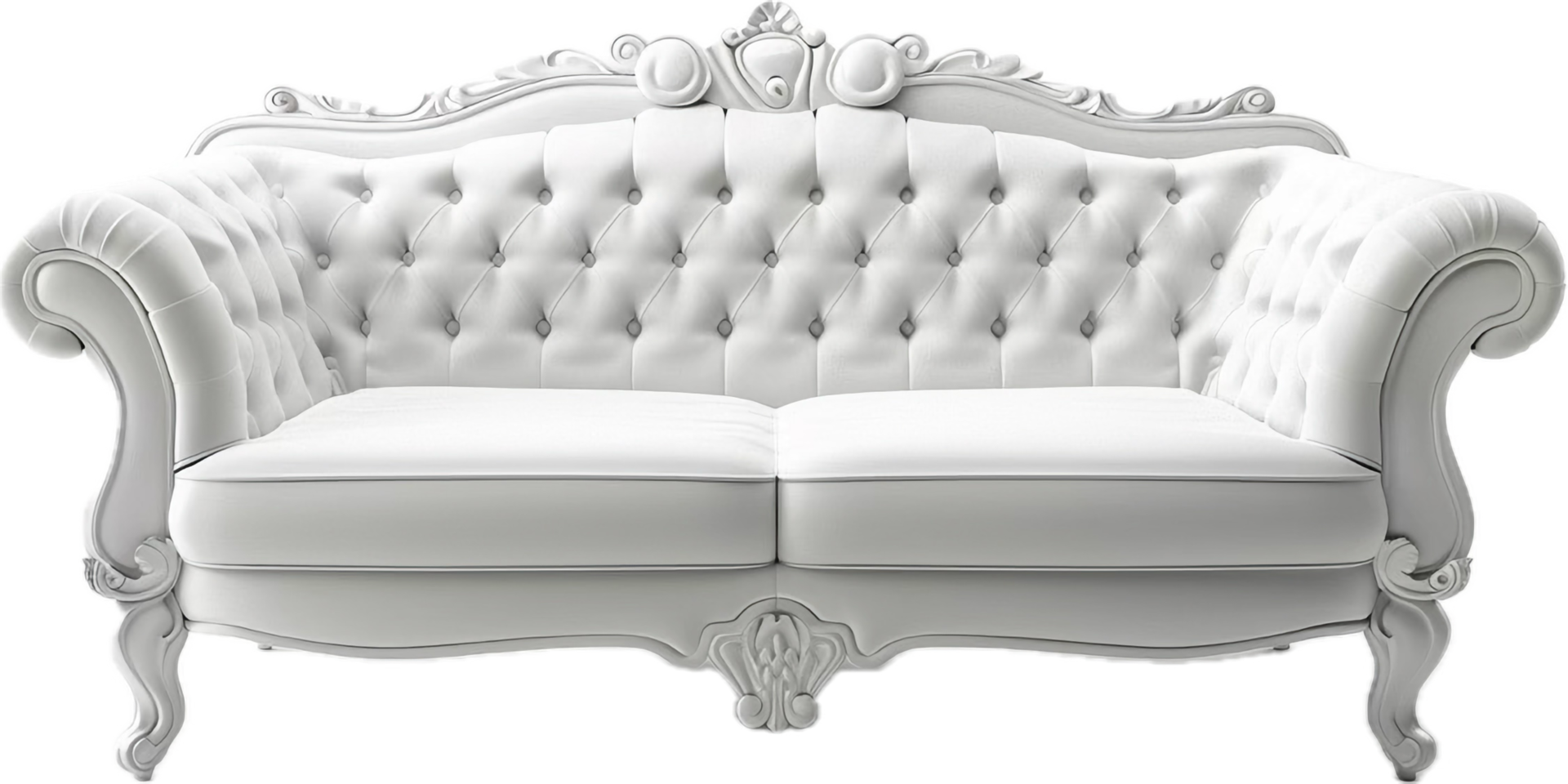 Elegant Vintage Sofa with Tufted Upholstery. png