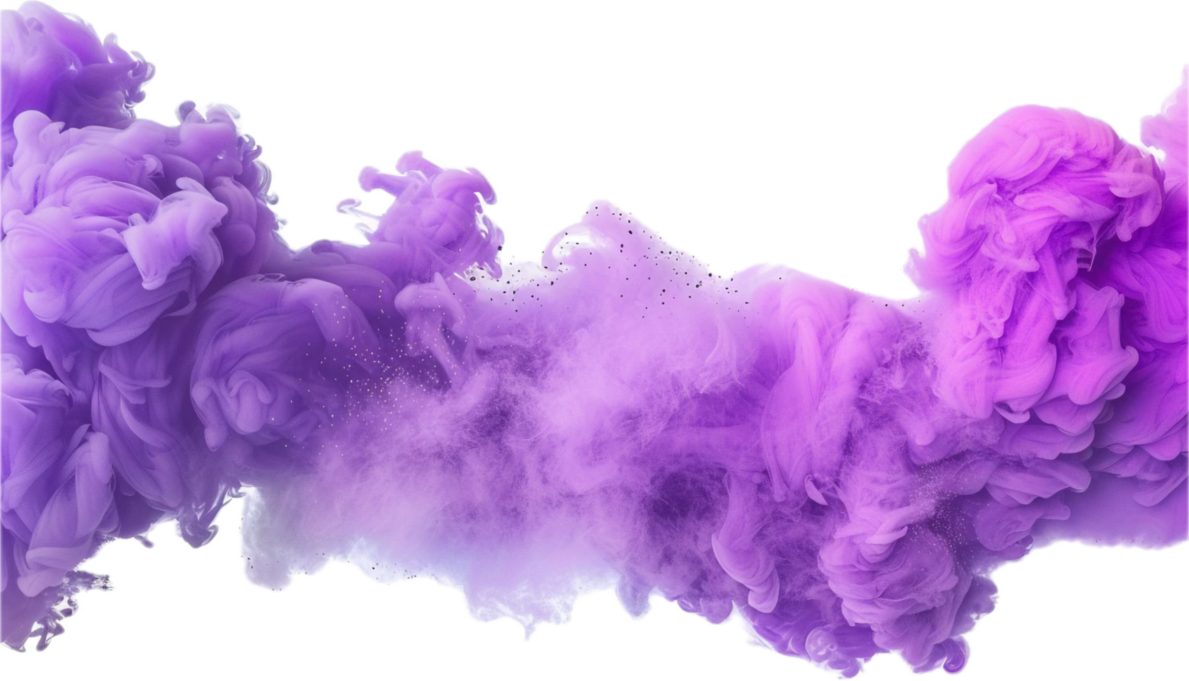 Vibrant Purple Ink Explosion in Water. png
