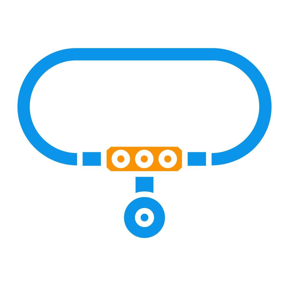 luxury padlock icon on transparent background vector