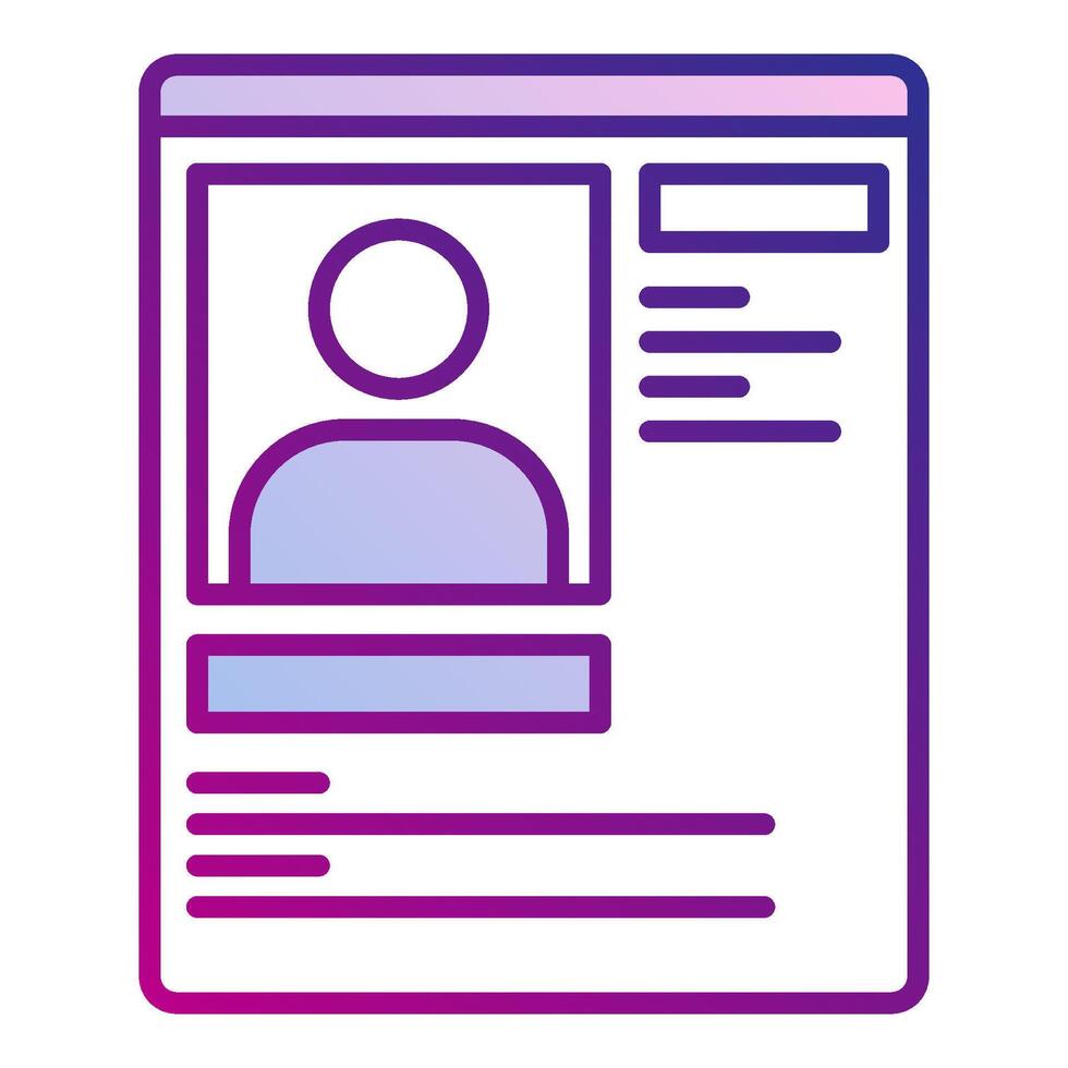 profile data icon, judge and court tools icon vector