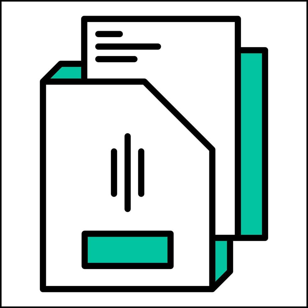 folder and document, bookkeeping and business icon vector