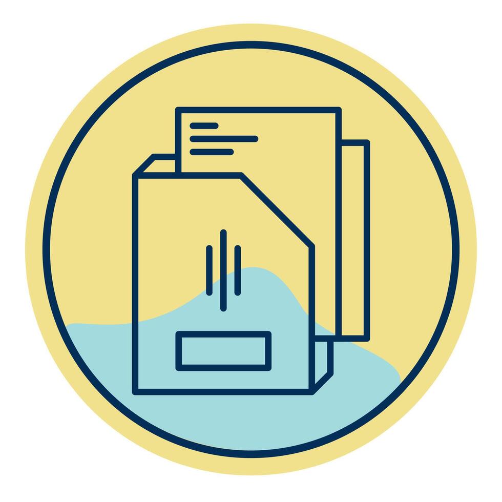 folder and document, bookkeeping and business icon vector