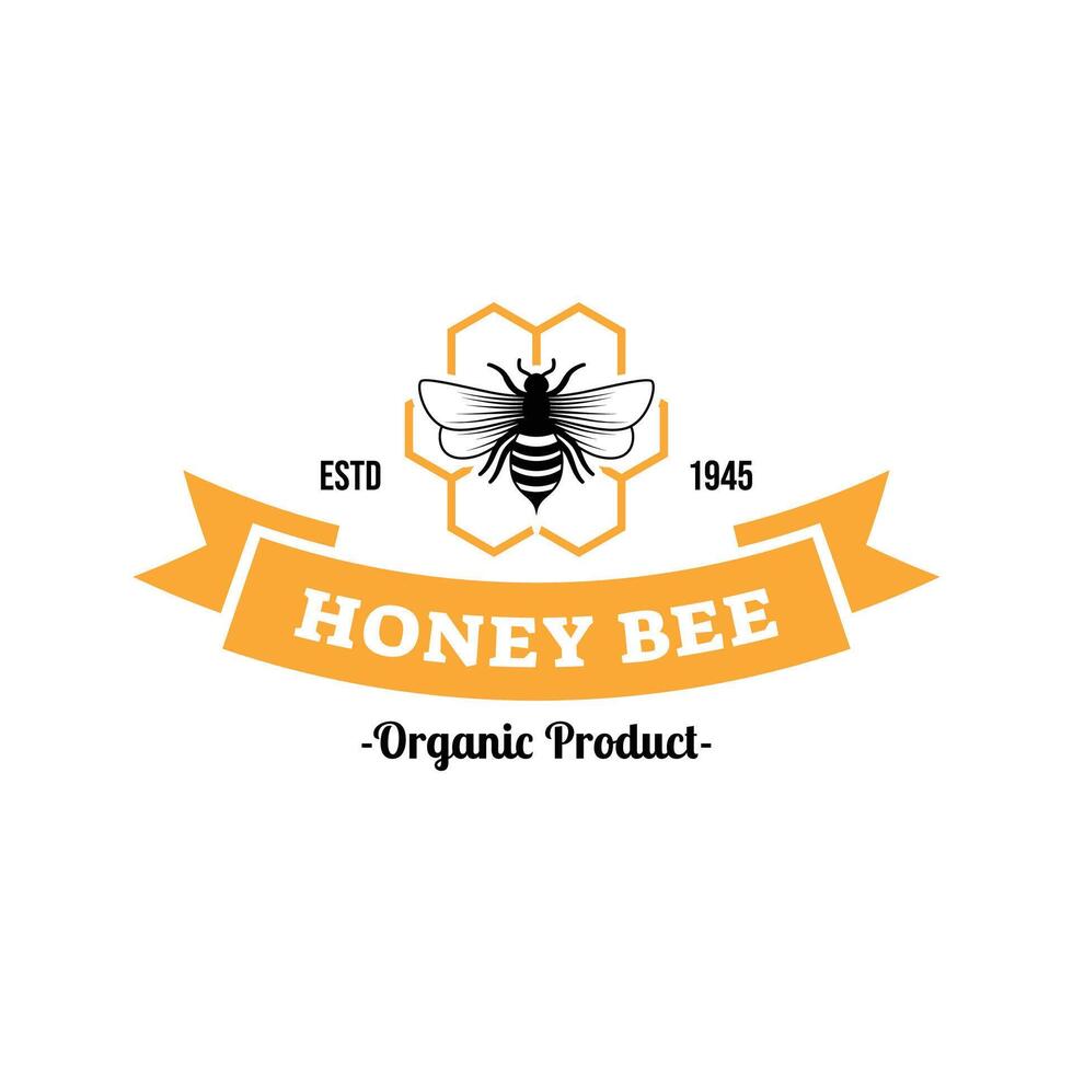 Honey logo design template illustration graphic vector