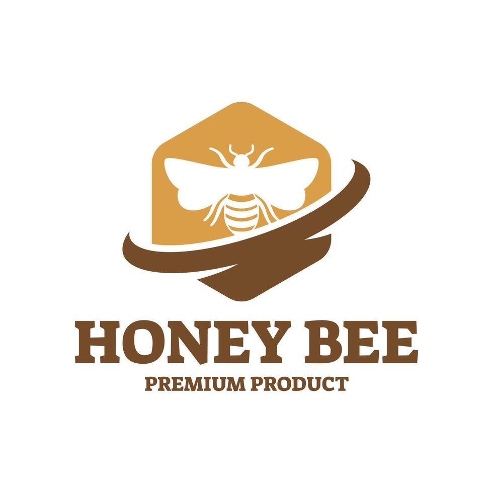 Honey logo design template illustration graphic vector