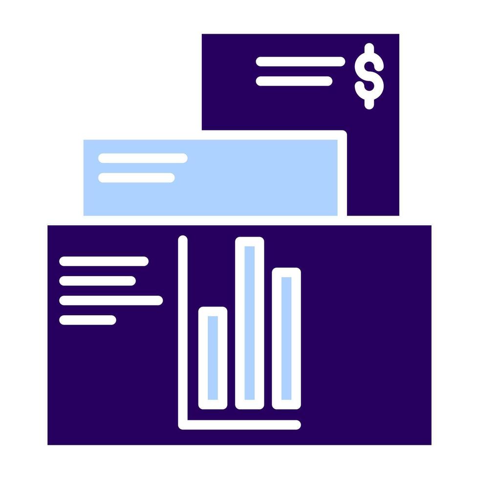 financial documents and data, bookkeeping and business icon vector