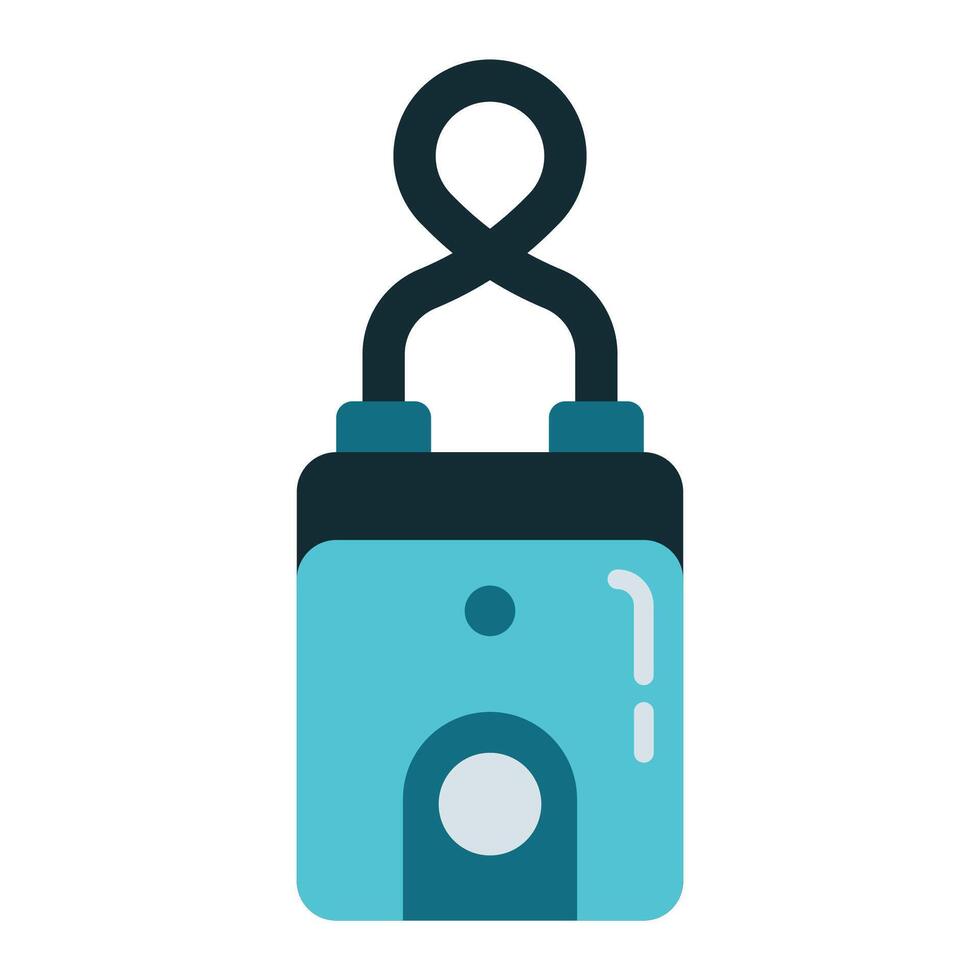 luxury padlock icon on transparent background vector