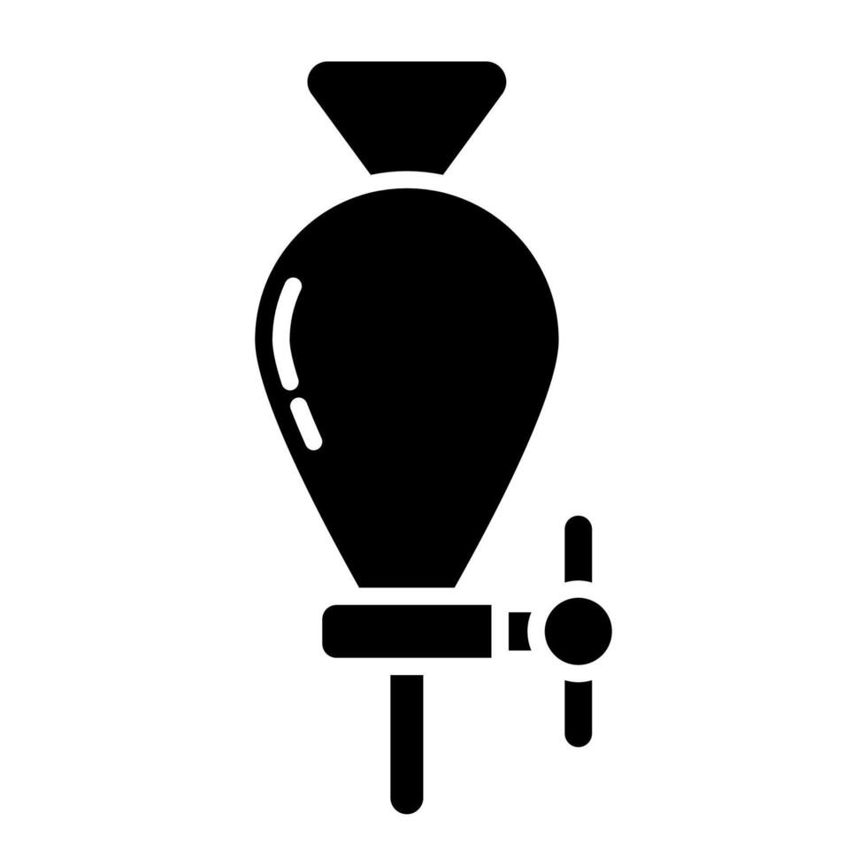 funnel icon on transparent background vector
