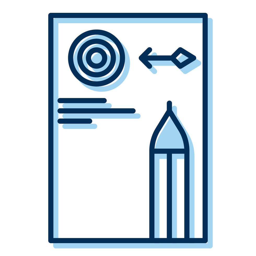 target icon, bookkeeping and business icon vector