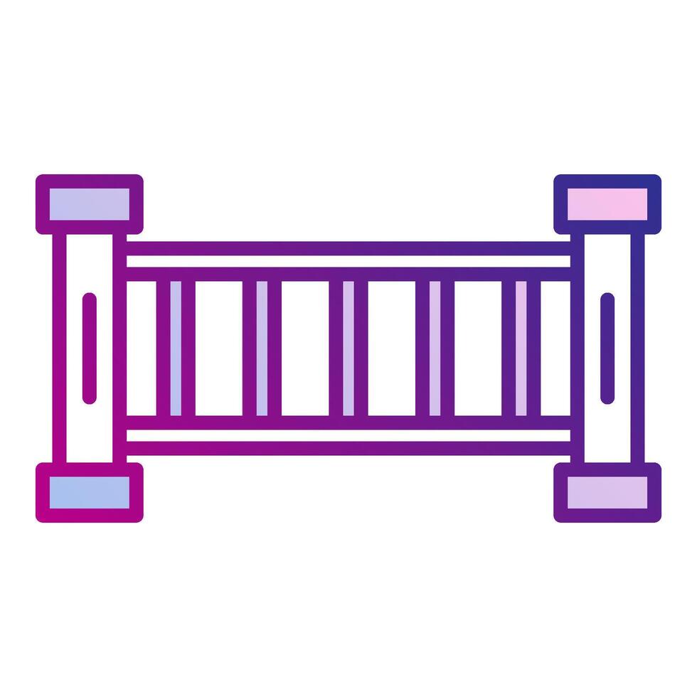 court room divider icon, judge and court tools icon vector