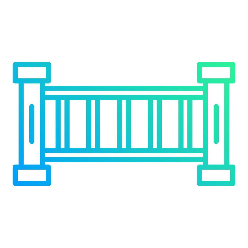 court room divider icon, judge and court tools icon vector