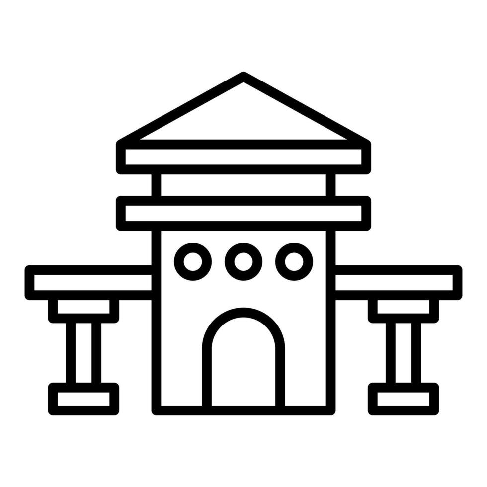 courthouse icon, judge and court tools icon vector