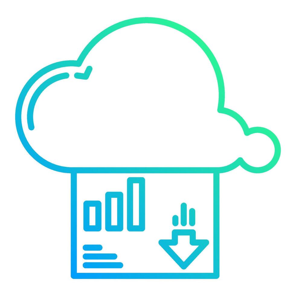 report data download, bookkeeping and business icon vector