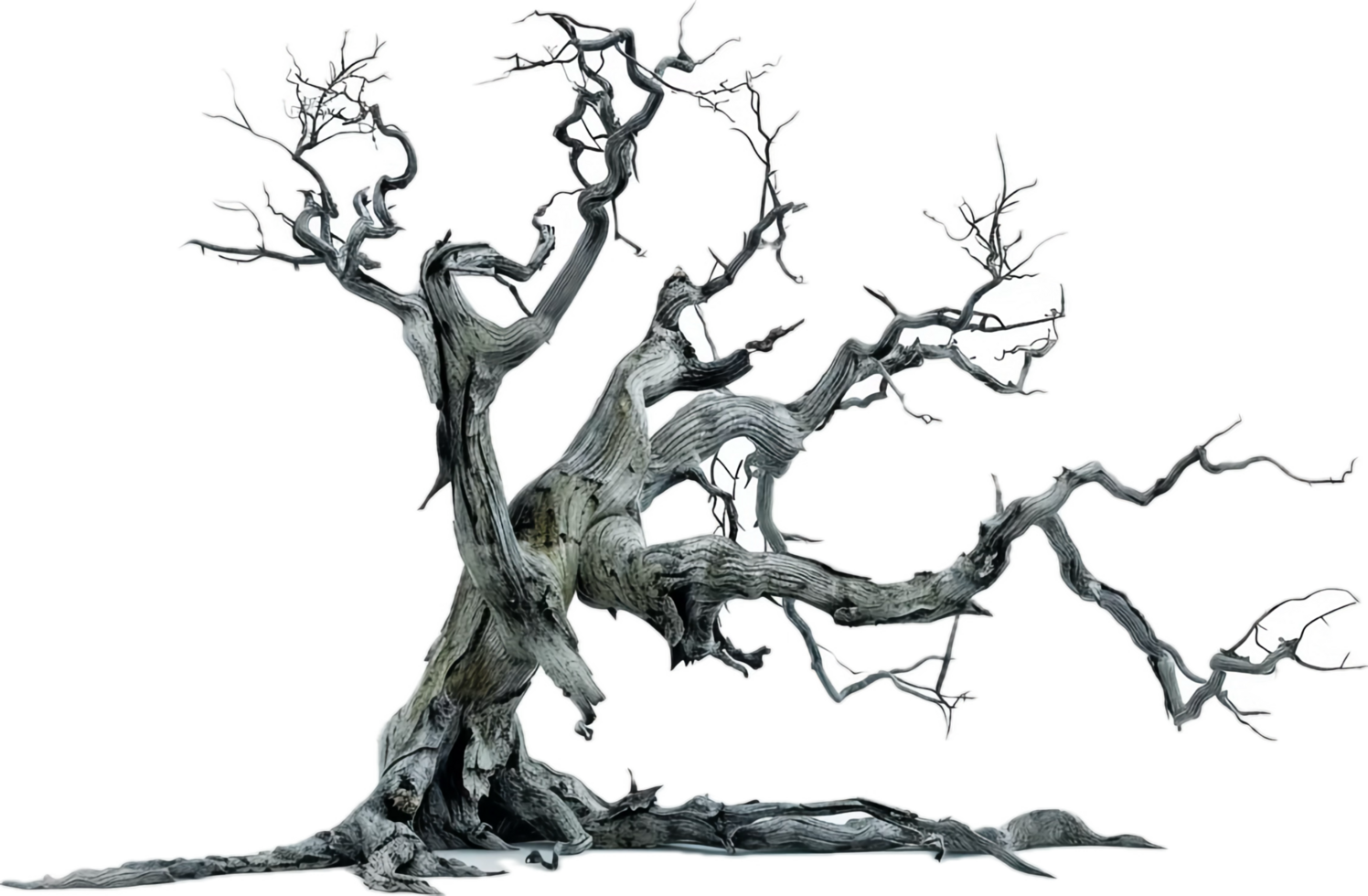 Twisted Dead Tree with Bare Branches. png