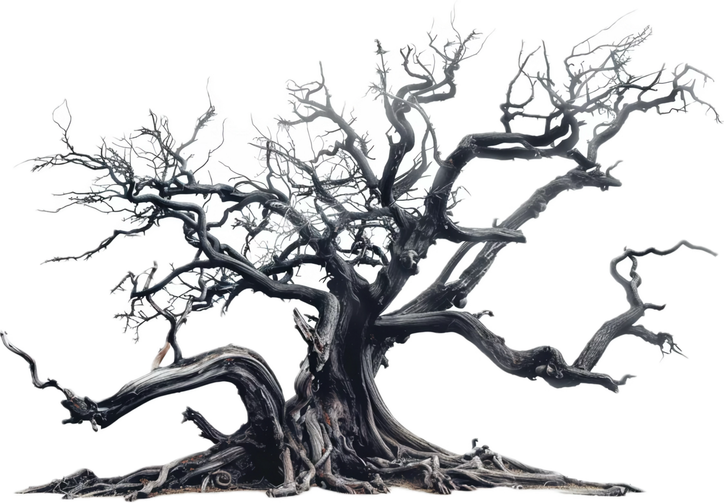 Twisted Dead Tree with Bare Branches. png