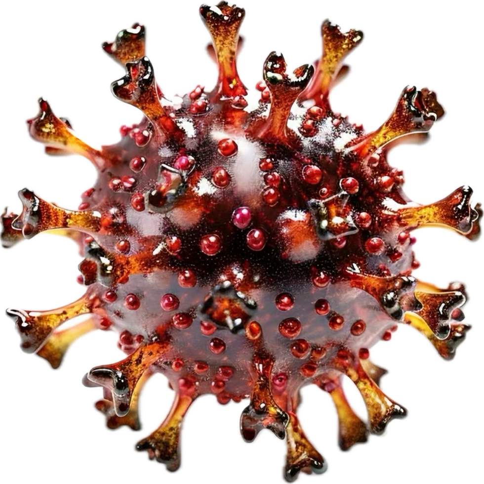 3D Illustration of Coronavirus Structure. png