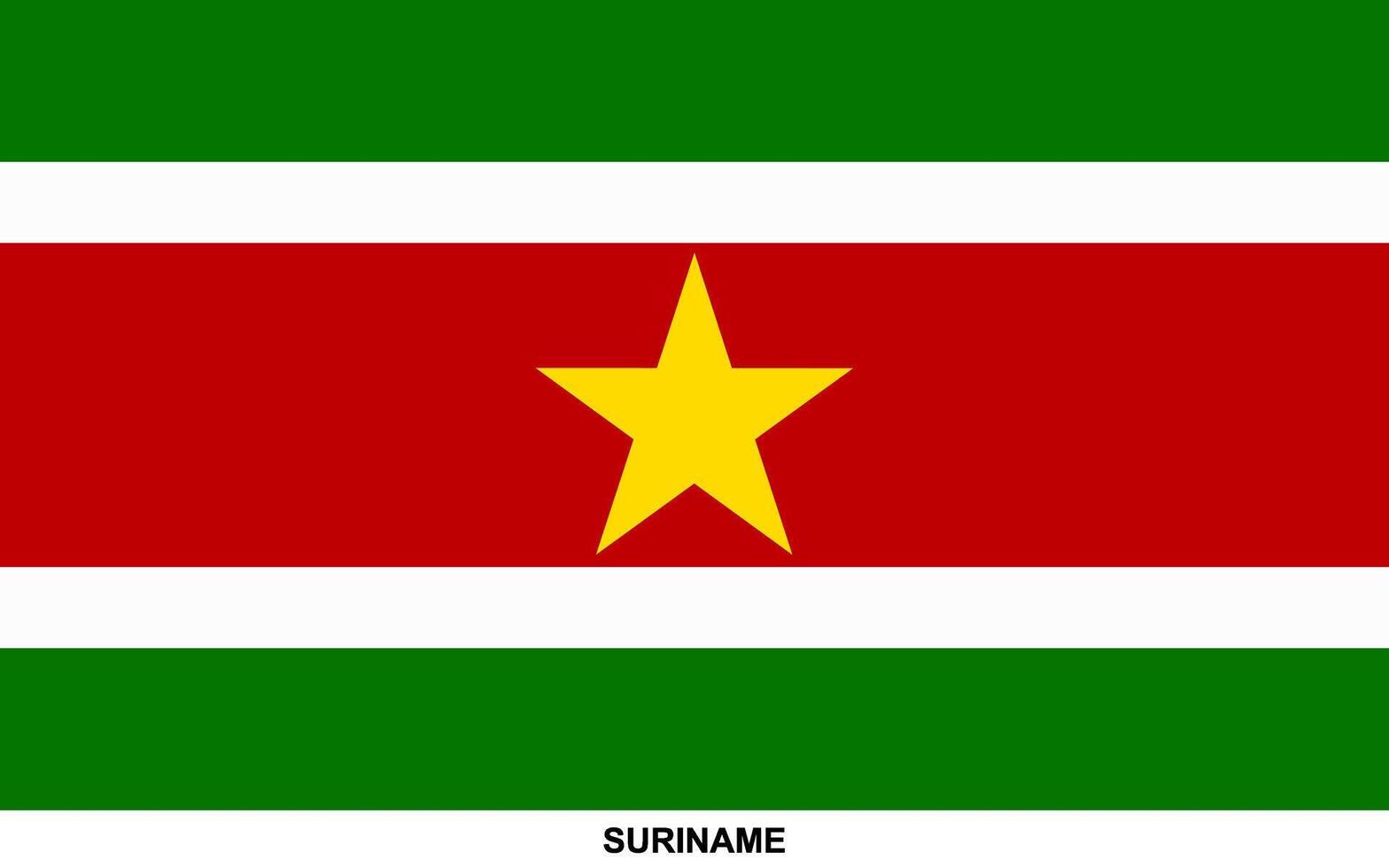 Flag of SURINAME, SURINAME national flag vector