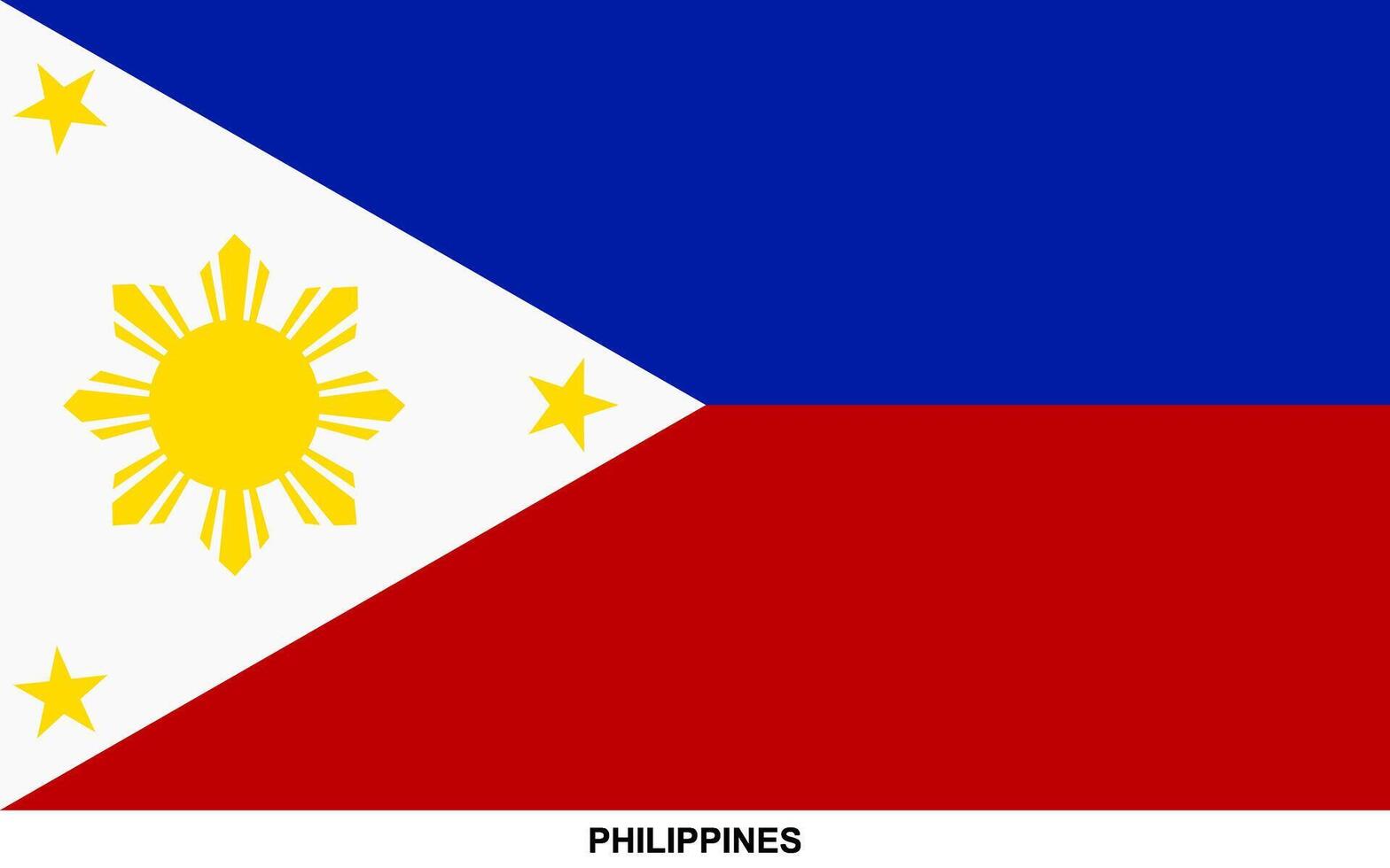 Flag of PHILIPPINES, PHILIPPINES national flag vector